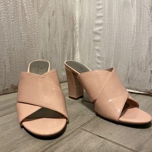 Baby pink 3 inch platform heels size 9